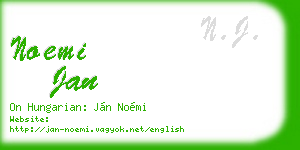 noemi jan business card